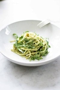 This creamy Avocado Pasta recipe is so easy and delcious! It's lemony and garlicky and rich and creamy from the avocado pasta sauce- and very hard to believe it is entirely vegan! 