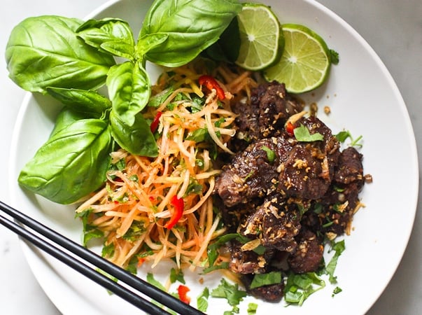 Vietnamese Beef and Green papaya salad