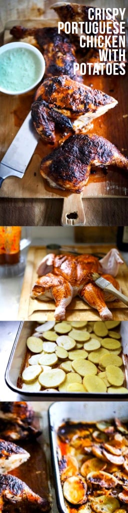 Crispy Portuguese Chicken with Potatoes...a delicious one pan meal that is full of smokey spicy flavor! | www.feastingathome.com