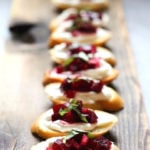 Beet Bruschetta with Goat Cheese and Basil -a simple delicious appetizer that is full of amazing flavor! #beets #beet #appetizer #bruschetta #beetrecipes #goatcheese #beetappetizer