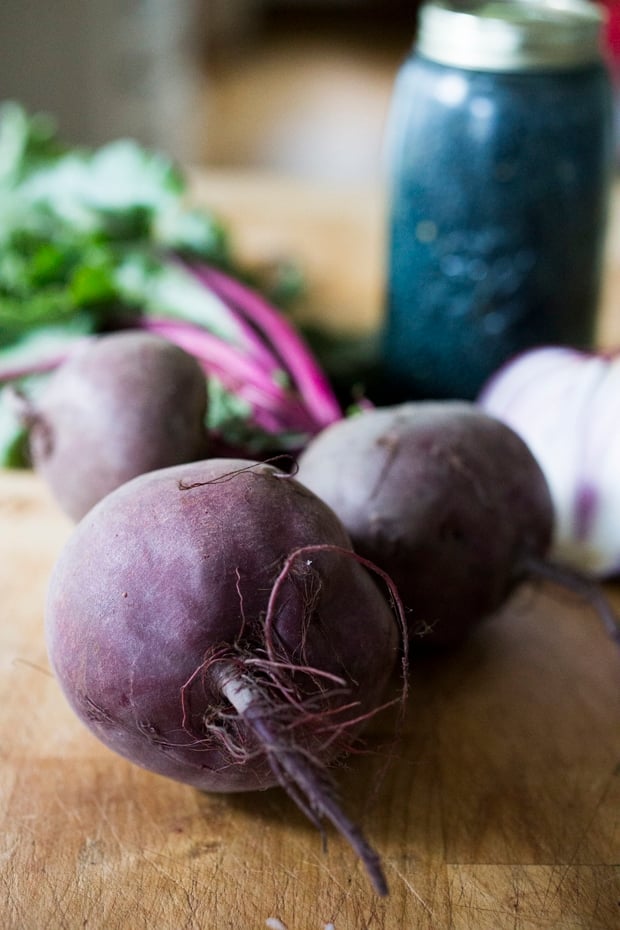 Lentils and Beet Soup - a healthy vegan stew or soup, that can be served on its own, or as a side dish to fish, chicken or meat. Vegan and Gluten free! #lentilsoup #veganlentilsoup #beets #lentilsandbeets #glutenfree #vegan #lentilsouprecipe