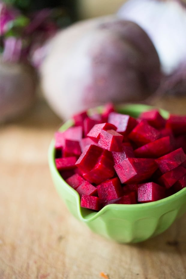Lentils and Beet Soup - a healthy vegan stew or soup, that can be served on its own, or as a side dish to fish, chicken or meat. Vegan and Gluten free! #lentilsoup #veganlentilsoup #beets #lentilsandbeets #glutenfree #vegan #lentilsouprecipe