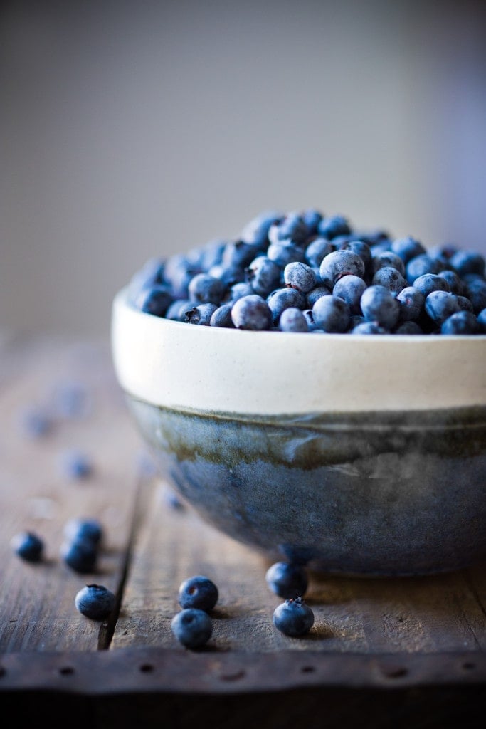 Fresh Blueberries for a blueberry slushie.