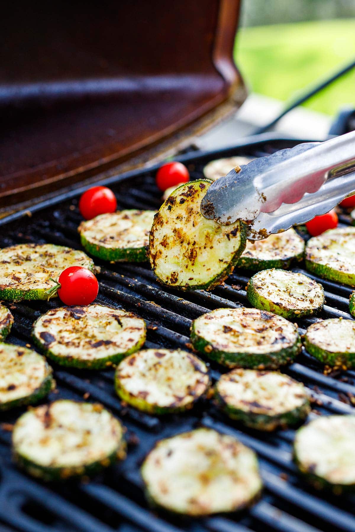 zucchini on the grill.