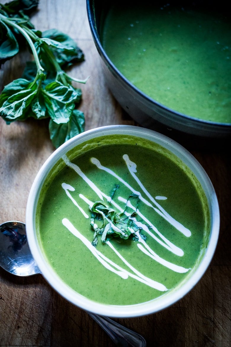zucchini soup recipe 20 healthy Zucchini Recipes: A flavorful, healthy Zucchini Basil Soup, with luscious smooth texture. Keep it vegan or swirl in a little yogurt at the end. Easy and fast!