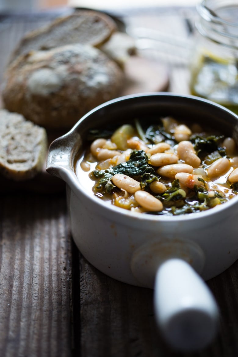 30 Comfort Food Recipes for Fall! 30 Comfort Food Recipes for Fall! A flavorful hearty stew from Tuscany, called Ribollita with Cannellini beans, lacinato kale, and vegetables, served with crusty bread, drizzled with a Lemon Rosemary Garlic Oil. | www.feastingathome.com