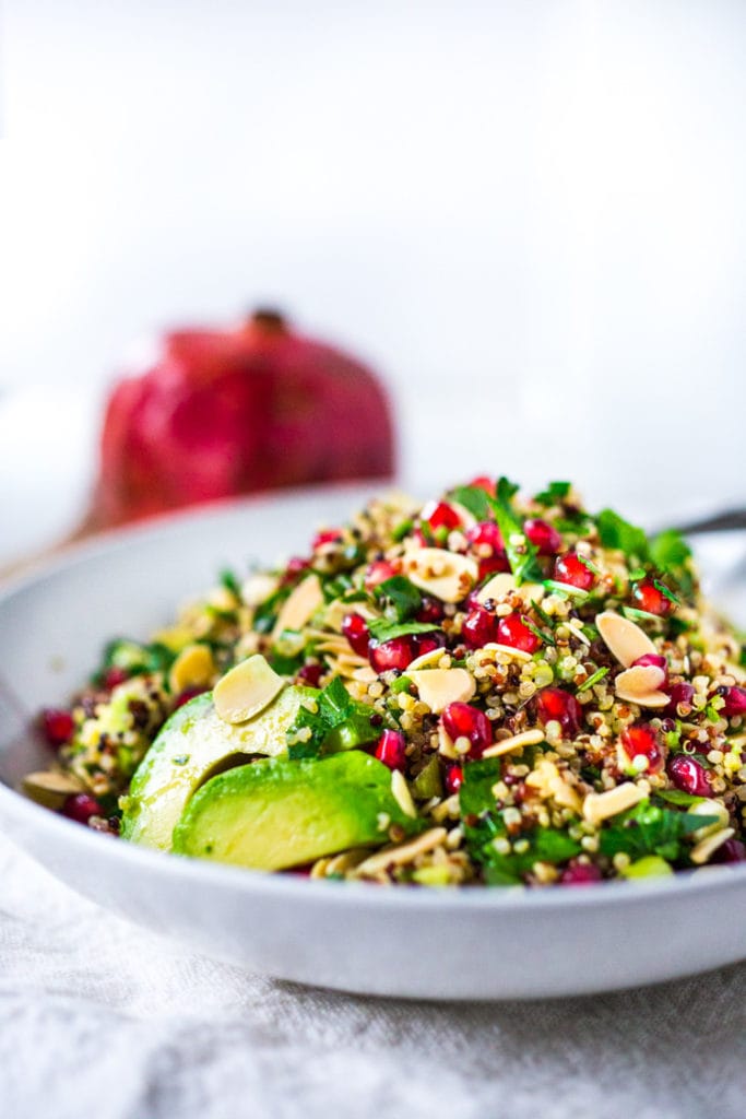 Holiday crunch salad in a bowl. 