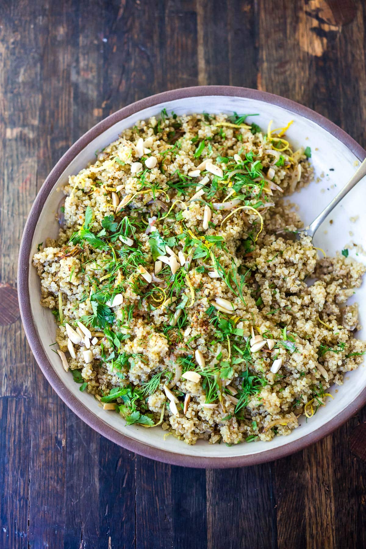 Herby quinoa side dish recipe.