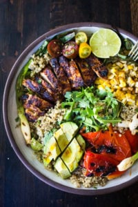 Here are 30 of our favorite Fresh and Healthy Summer Dinner Ideas- perfect for hot summer nights! Many are centered around the best of summer produce paired with lean proteins. Hearty summer salads, refreshing chilled soups, light and flavorful fish and seafood recipes, and a handful of our favorite grilling recipes.