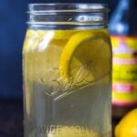 Apple Cider Drink! How to make a switchel- a healthy, energizing, probiotic drink made with apple cider vinegar (with the "mother" in it), lemon, ginger, honey or maple syrup- that builds healthy bacteria in the gut, lowers cholesterol, helps sheds weight, boosts immunity, aids with digestion and regularity and increases energy and vitality!  #switchel #switzel #probiotics #guthealth #healthydrinks #healthygut #healthybacteria #detox #cleaneating #eatclean #applecidervinegar #drink #water #ginger
