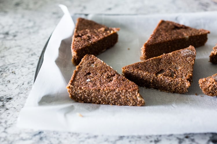 Crispy Teff Cakes with Wilted Chard and fresh Tomato Relish - a simple delicious vegan meal that is full of protein and nutrients! #teff #teffrecipes #teffcakes