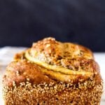 Here's a healthy delicious recipe for Banana Bread that makes good use of your sourdough starter (or discard) and is VEGAN! It's moist and flavorful, fresh ginger and sesame seeds give it a unique twist!