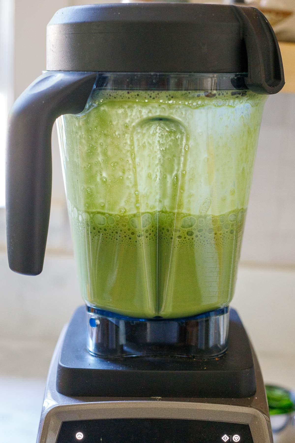 Blending the sauce.