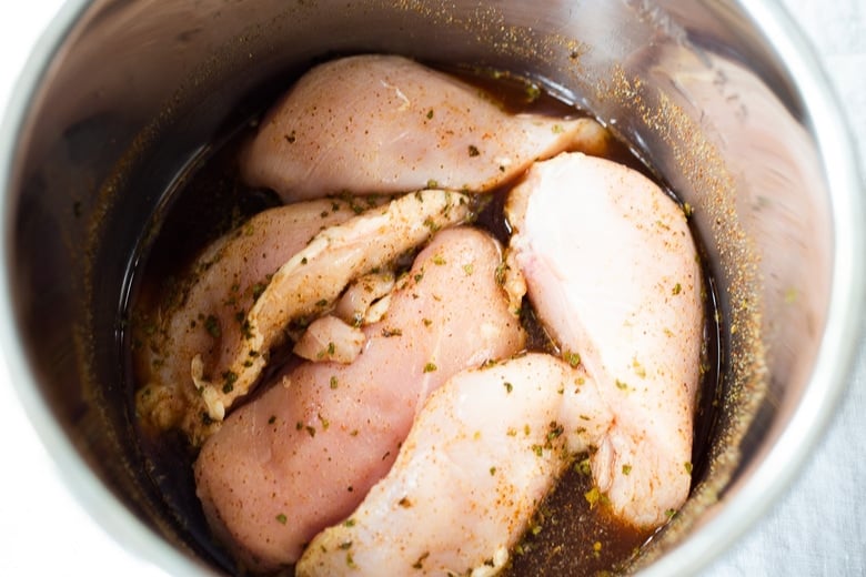 how to cook shredded chiclken in an Instant pot pressure cooker.