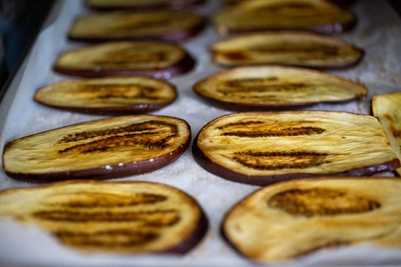 roast the eggplant