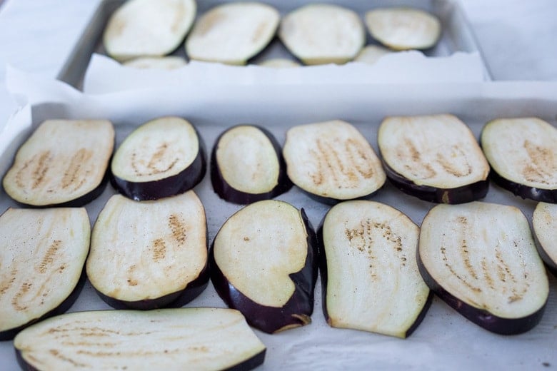 salt the eggplant