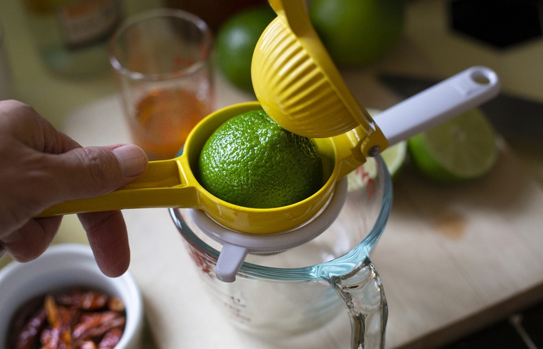 squeezing lime