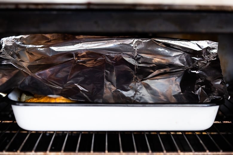 tent the roast with foil