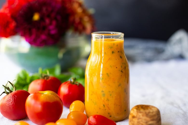 Place the vinaigrette in a jar or bottle and chill it in the fridge until serving.