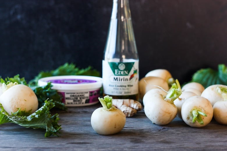 ingredients in braised turnips