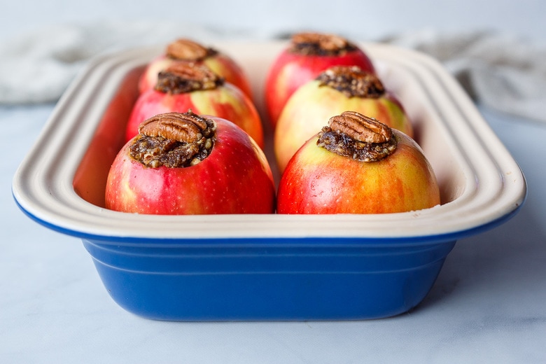 apples ready to bake