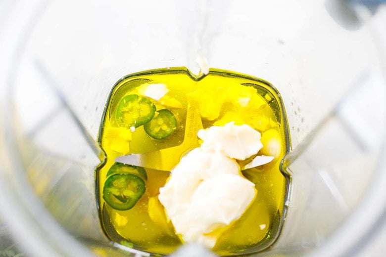 how ot make cilantro lime dressing- use a blender!