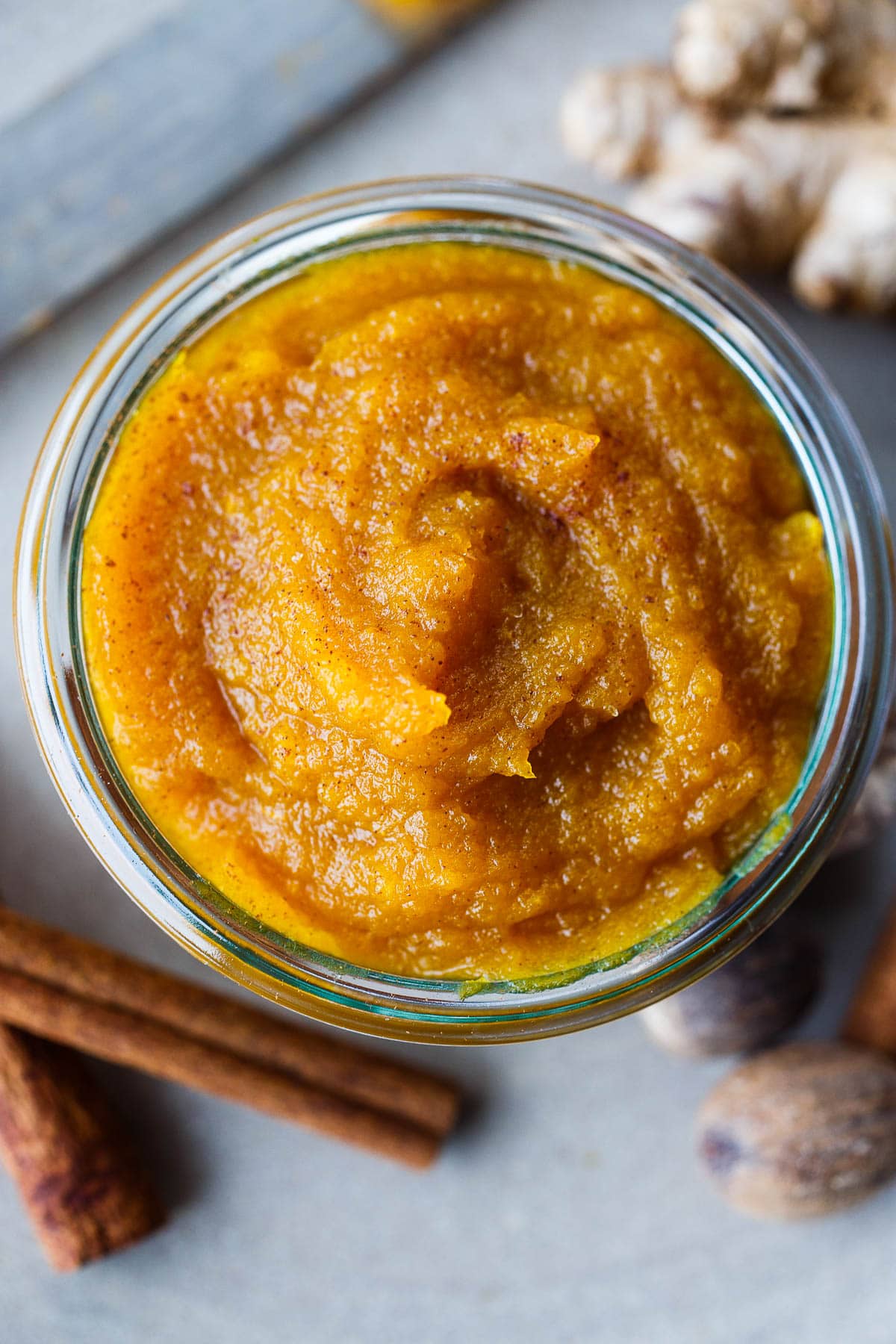 Homemade Pumpkin Butter made from scratch with fresh pumpkin - simple, healthy and delicious with many ways to use it! Vegan.