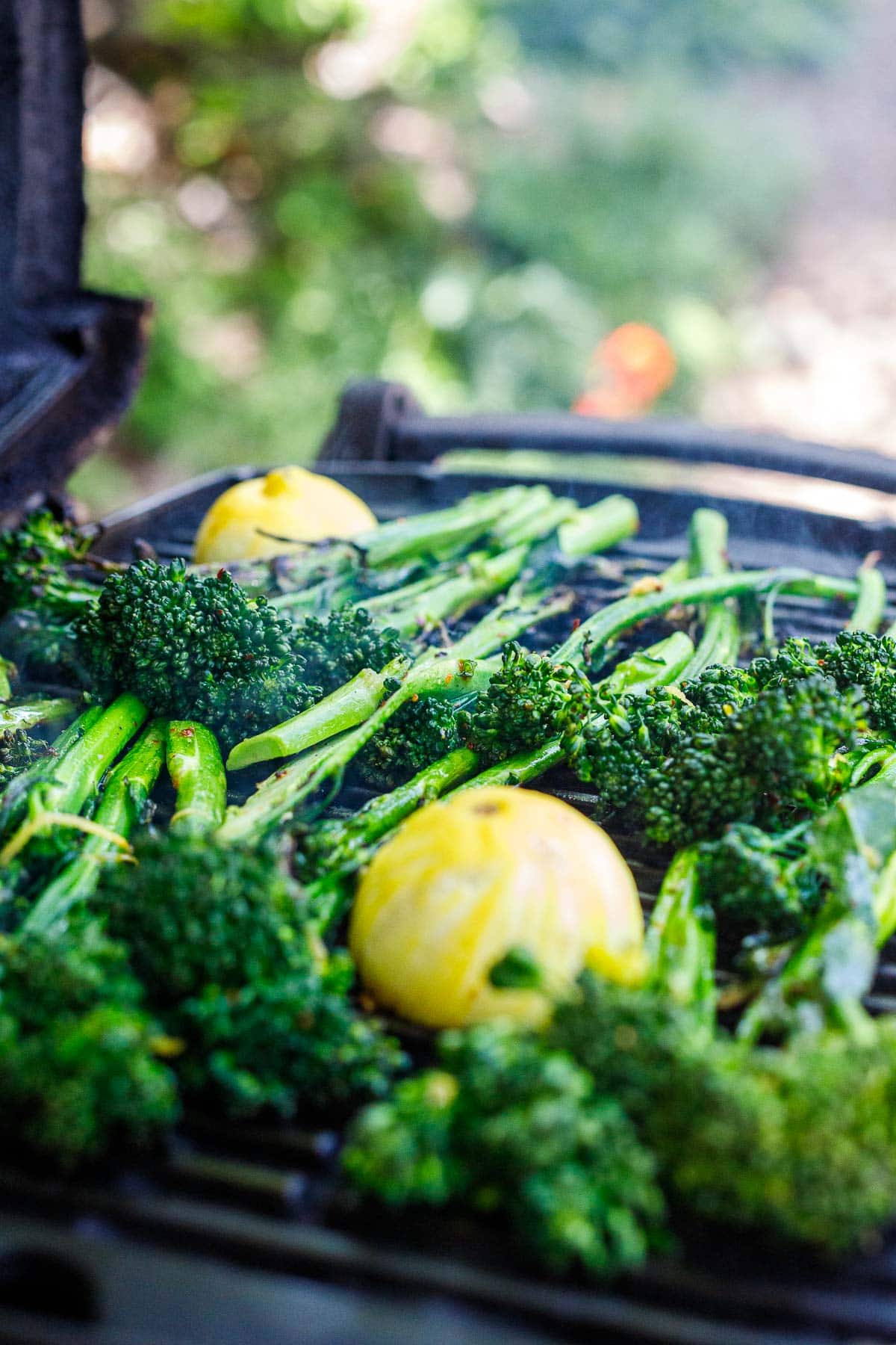 Grilling Broccolini