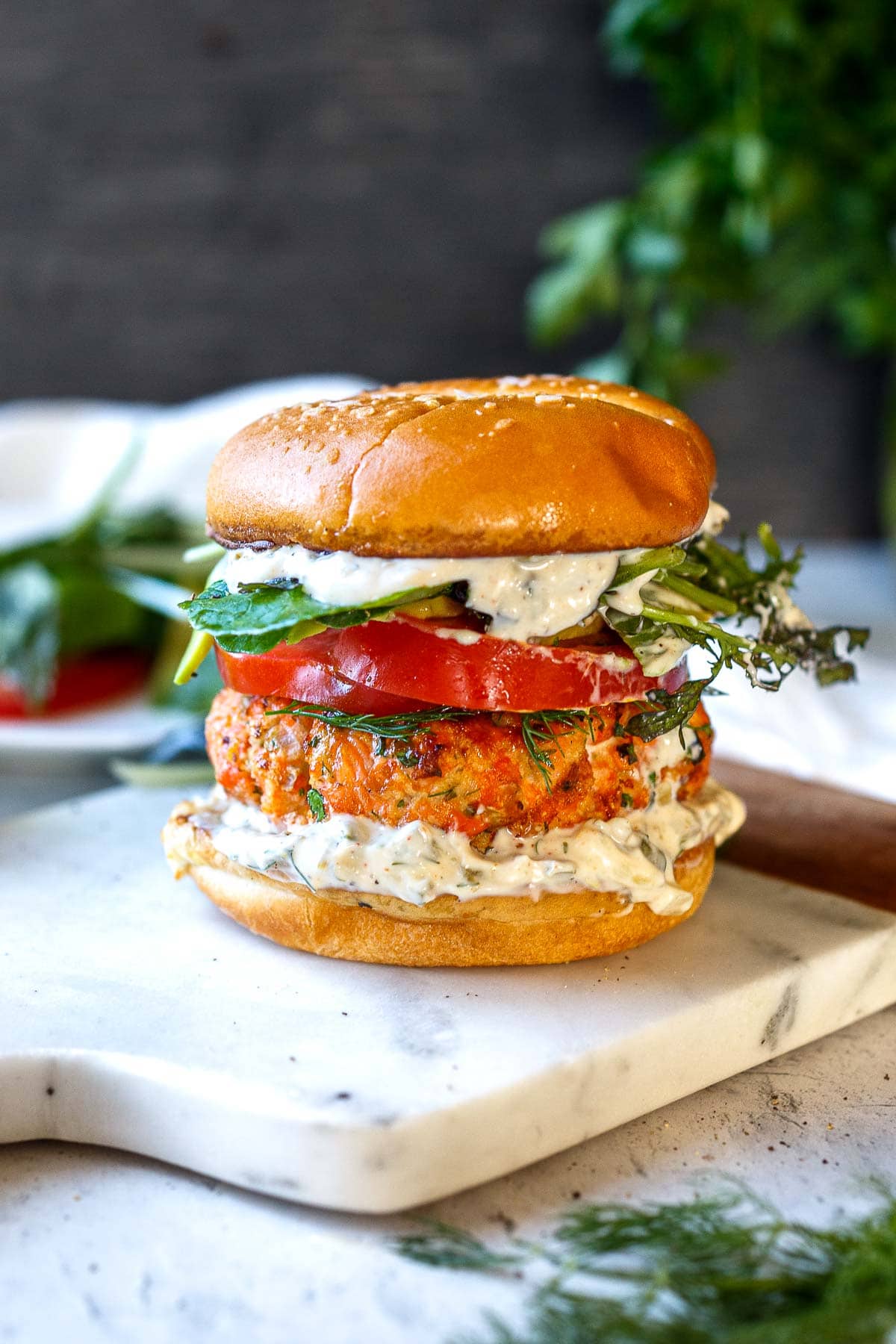 Healthy delicious Salmon Burgers are easy to make with fresh salmon!