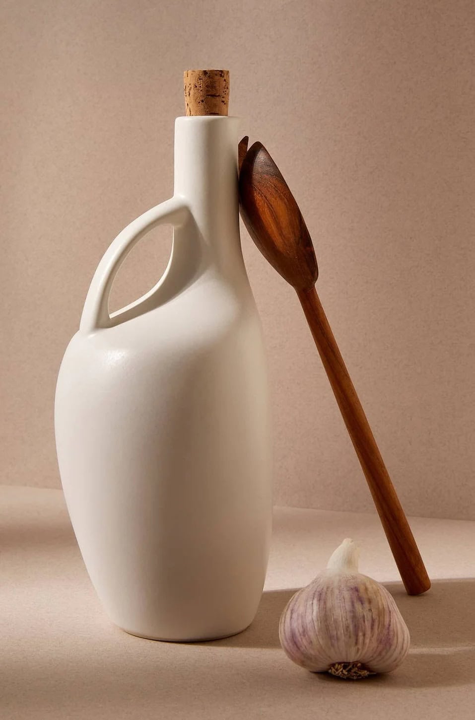 Kitchen gift ideas for chefs and home cooks: Stoneware Olive oil Bottle