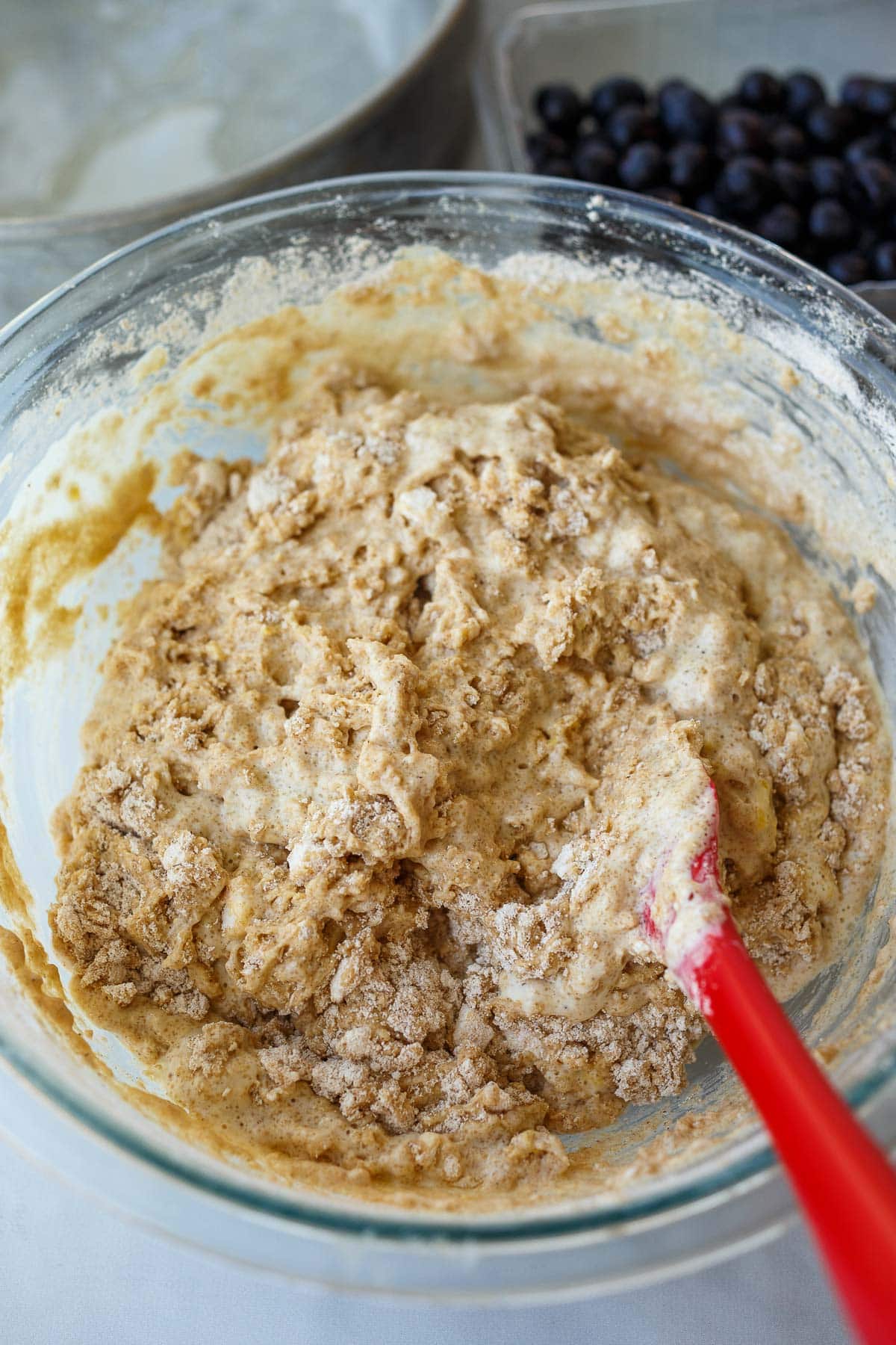 blueberry coffee cake batter. 