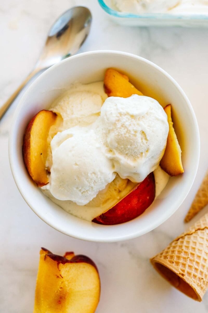 This easy homemade ice cream recipe is creamy and delicious! Simple to make with just 5 ingredients, your whole family will scream for ice cream!