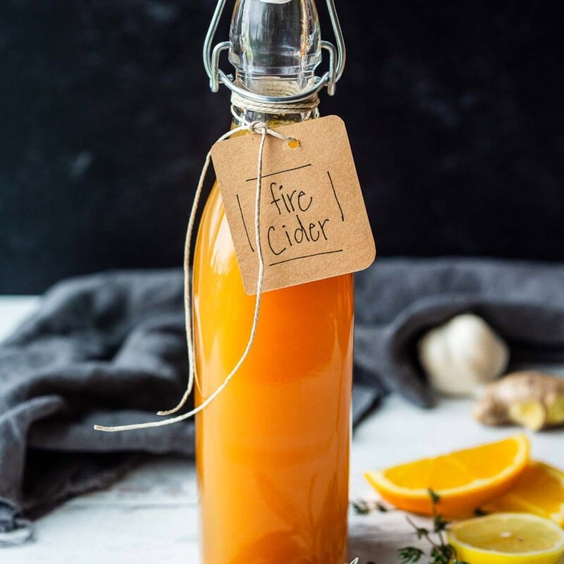 Boost your immunity with this tried and true folk remedy! Fire Cider is filled with pungent antioxidant roots, herbs, and aromatics. Keep this tonic handy throughout cold and flu season.