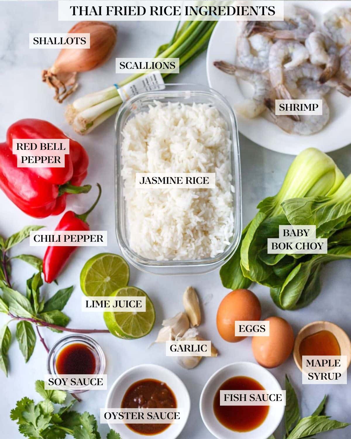 Thai Fried Rice Ingredients